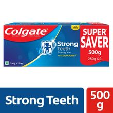 Colgate Strong Teeth Cavity Protection Toothpaste with Calcium Boost (Saver Pack)