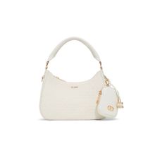 Aldo KAREGAN Women Off White Shoulder Bag with Coin Pouch (Set of 3)