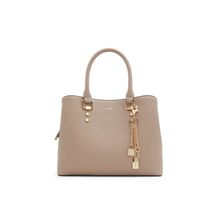 Aldo LEGOIRII Women Beige Satchel Bag with Detachable Strap