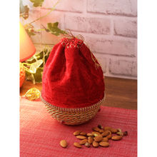AAPNO RAJASTHAN Fabric Multipurpose Basket Red
