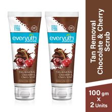 Everyuth Naturals Pure & Light Tan Removal Chocolate & Cherry Scrub (Pack of 2)