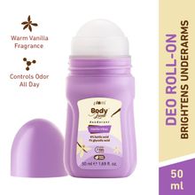 Plum BodyLovin Vanilla Vibes Deodorant Roll-On Controls Underarm Odor 50Ml