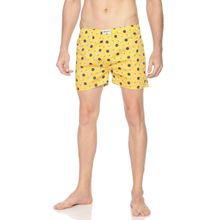 SHOWOFF Men's Cotton Casual Printed Boxers - Yellow