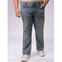 Hardsoda By The Indian Garage Co Men Plus Size Solid Stretchable Jeans Blue