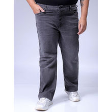 Hardsoda By The Indian Garage Co Men Plus Size Solid Stretchable Jeans Grey