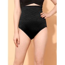 Clovia High Waist Tummy Tucker In Black