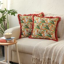 House This Onam Cushion Cover Multi (16x16 inches)