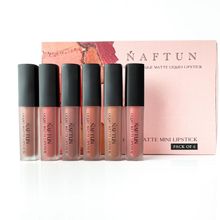 NAFTUN BEAUTY Liquid Matte Mini Lipstick Pack Of 6