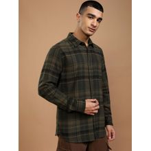 HIGHLANDER Men Multi-Color Crepe Checks Full Sleeves Casual Shirt