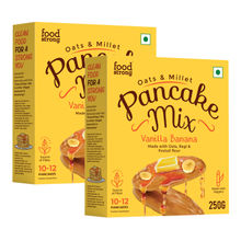 foodstrong Oats And Millets Pancake Mix - Vanilla Banana - Pack Of 2