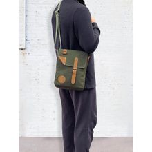 Mona B Unisex Delta Canvas Messenger Crossbody Bag (S)