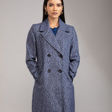 Twenty Dresses By Nykaa Fashion Blue Create A Statement Overcoat - Blue