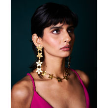 Trazenie Kamal Aankhen Jewellery Set-Earrings with Necklace with Ring