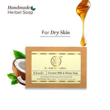 Khadi Natural Coconut Milk & Honey Handmade Soap Remove Acne & Stretch Marks