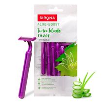 Sirona Disposable Shaving Razors For Women For Painfree Body Hair Removal With Aloe Vera Lubrication