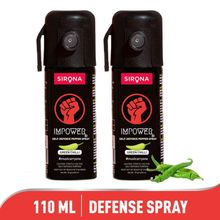 Impower Self Defence Green Chilli Pepper Sprays (2) For Women Safety, 100% Non Toxic & Pocket Size