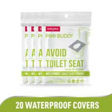 Peebuddy - Waterproof Toilet Seat Cover - 20 Toilet Sheets (4 Pack - 5 Sheets Each)