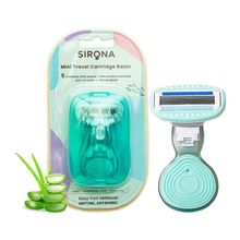Sirona 5 Blade Mini Travel Cartridge Hair Removal Body Razor With Aloe Vera & Vitamin E Lubrication