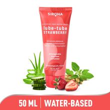 Sirona Glycerine Free & Water Based Strawberry Lubricant Gel, Made With Aloe Vera & Cucumber