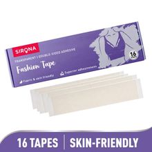 Sirona Ultra Thin Double Stick Transparent Fashion Tape Strips, Safe On Skin, Clothes & Garments