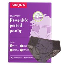 Sirona Reusable Period Panties (M), Leak Proof Protection For Periods, Urinary & Vaginal Discharge