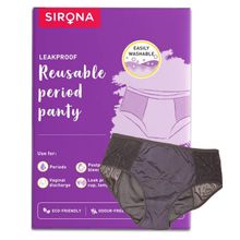 Sirona Reusable Period Panties (L), Leak Proof Protection For Periods, Urinary & Vaginal Discharge