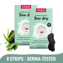 Sirona Natural Bamboo Charcoal Nose Strips For Women, Removes Blackheads,Whiteheads & Pore Cleanser