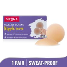 Sirona Reusable & Invisible Silicone Nipple Covers For Women, Adhesive Nipple Bras