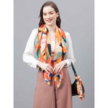 Tossido Multi Color Abstract Scarf & Bag Scarf