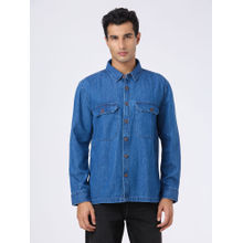 Pepe Jeans Blue Double Pocket Denim Shirt