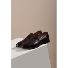 Louis Philippe Men Maroon Slip On Loafers
