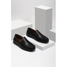 Louis Philippe Men Black Loafers