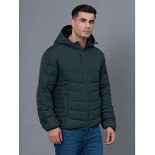 Red Tape Green Solid Polyester Mens Padded Jacket