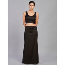 I AM BY DOLLYJAIN Cotton Lycra D'coat Black