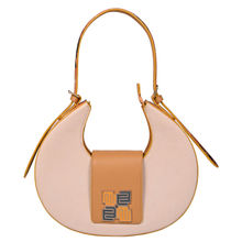 EUME Skin Collection - Chestnut, Vegan Leather Ladies Shoulder Bag, Blush Pink (S)