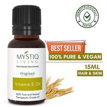 Mystiq Living Vitamin E Oil 100% Pure & Natural for Hair, Skin & Face Oil Glowing Skin