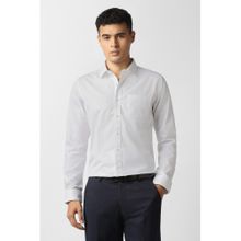 Van Heusen White Cotton Full Sleeves Shirt