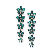 Youbella Stylish Party Wear Jewellery Gold Plated Drop Earrings For Women (Green)