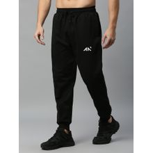 AESTHETIC NATION Oversized Luxe Joggers Black