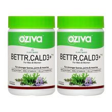 OZiva Bettr.CalD3+ with Plant-Based Calcium, for Stronger Bones,Joints & Muscles (Pack of 2)