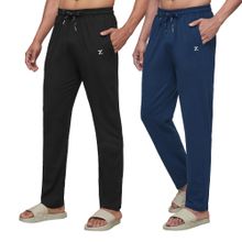XYXX Men's Cotton Modal Solid Ace Track Pant, Pack Of 2 - Multi-Color