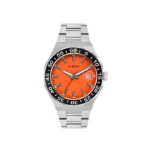 Timex Men Analog Round Stainless Steel Orange Watch-Tweg292Smu01 (M)