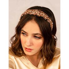 Hair Drama Co. Rosemary Broad Headband - Rose Gold
