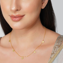 ZARIIN 22Kt Gold Plated Charming Pendant Necklace