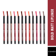 Swiss Beauty Bold Matte Lip Liner Pencil Set with smudge Free and waterproof Formula - Pack Of 12