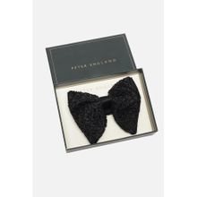 Peter England Men Black Embellished Bow Tie