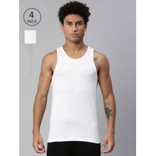 Levi's 012 Classic Vest with Branding Comfort & Smartskin Technology - White (Pack of 4)