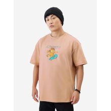 The Souled Store Official Garfield: I Skate Mondays Men Oversized T-Shirt