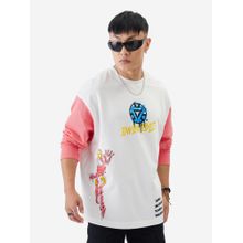 The Souled Store Official Iron-Man: Graffiti Men Oversized Full Sleeve T-Shirt