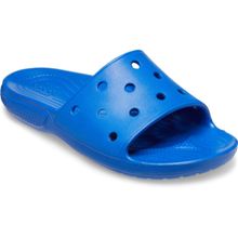 Crocs Classic Blue Unisex Adults Solid Sliders